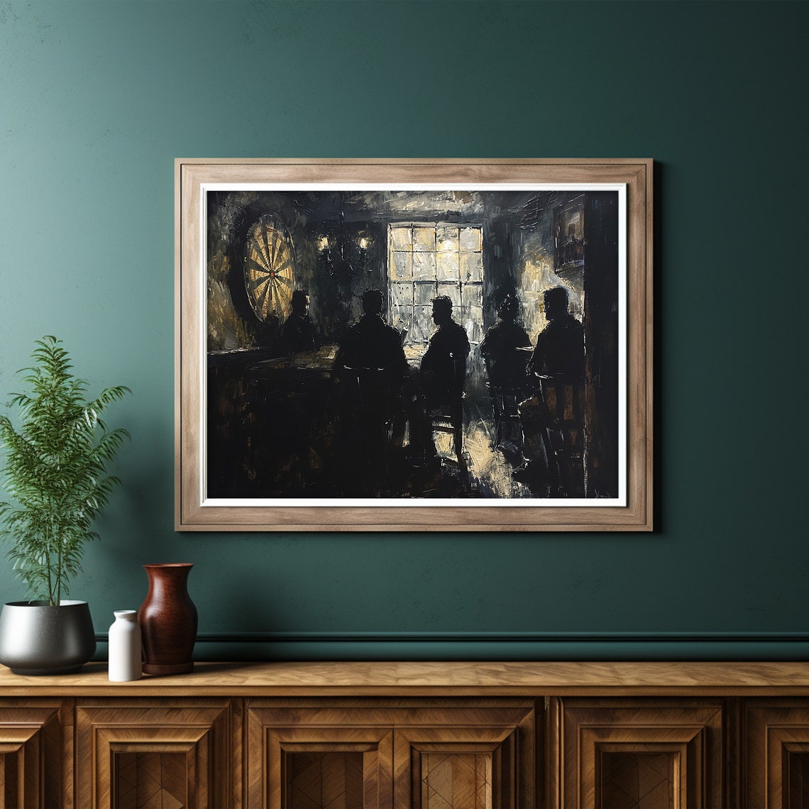 Irish Pub Print Dark Moody Art Abstract Wall Art St Patricks Day Art Irish Wall Decor - Image 6