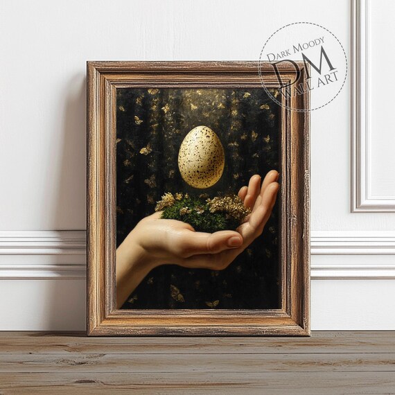 Occult Egg Hand Gothic Art Print