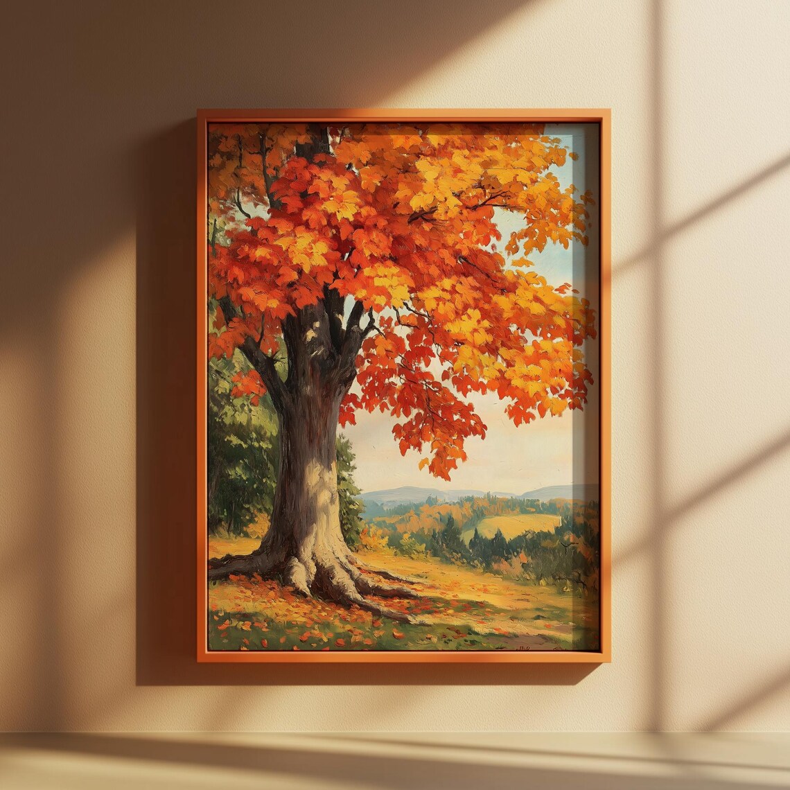 Autumn Splendor Maple Tree Art, Fall Landscape