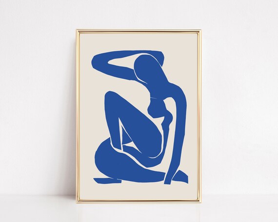 Henri Matisse Blue Nude Iconic Seated Figure Cut Out Art Print
