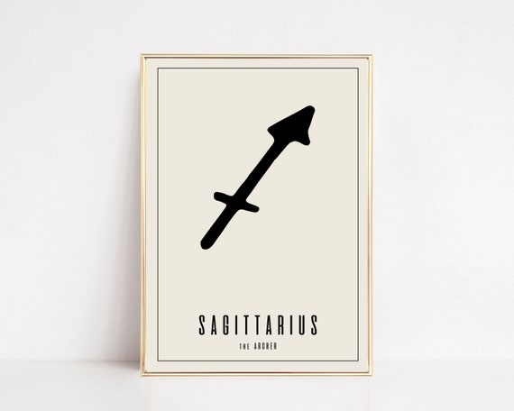 Sagittarius Wall Art Sagittarius Zodiac Print Astrology Gifts Sagittarius Art Zodiac Wall Art Zodiac Now
