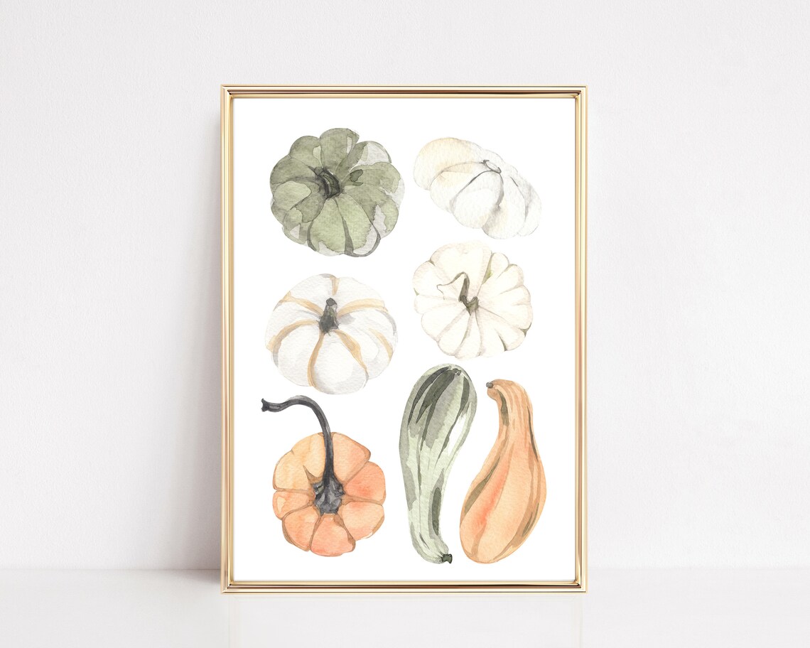 Thanksgiving Decor Art Print, Fall Wall Art