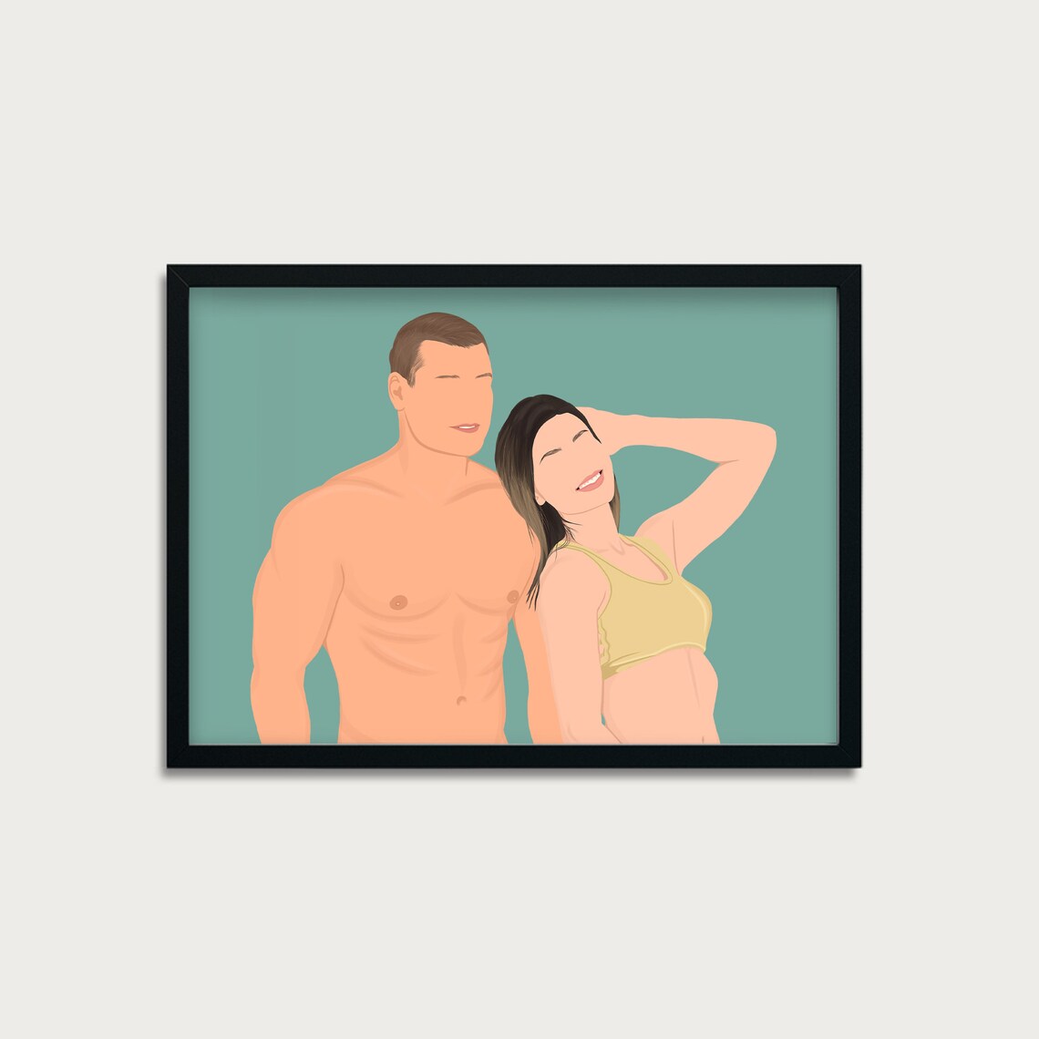 Personalized Faceless Portrait, Artistic Flair