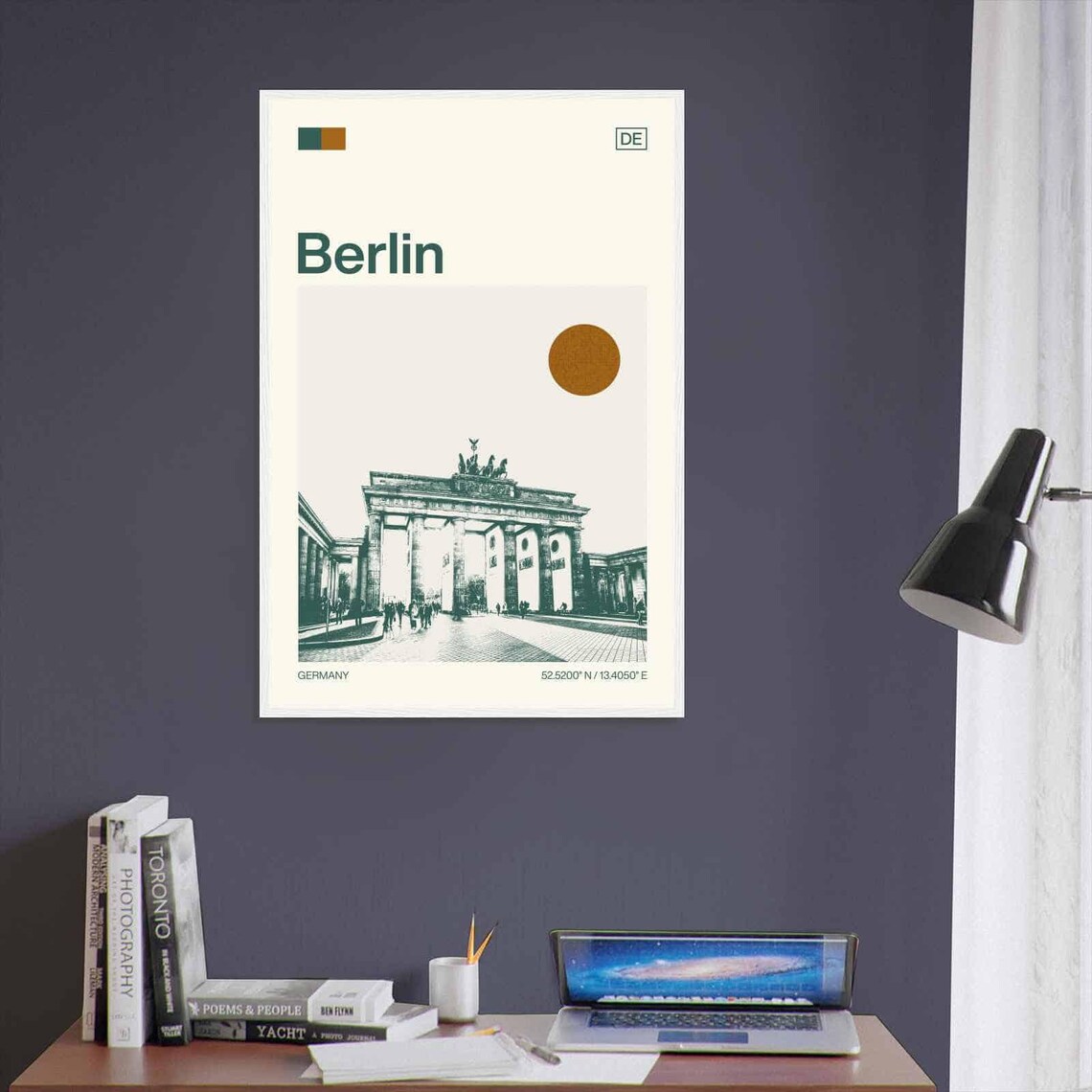 Berlin Germany Minimalist Monochrome Travel Poster - Image 3