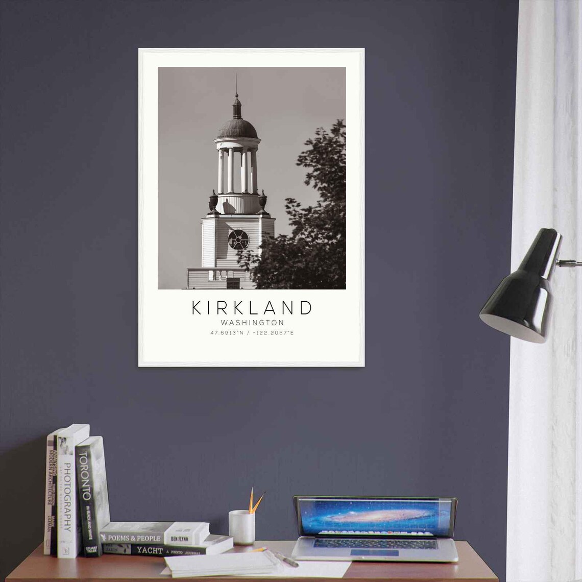 Kirkland Washington Historic Cupola Clock Tower Photo Poster - Image 3
