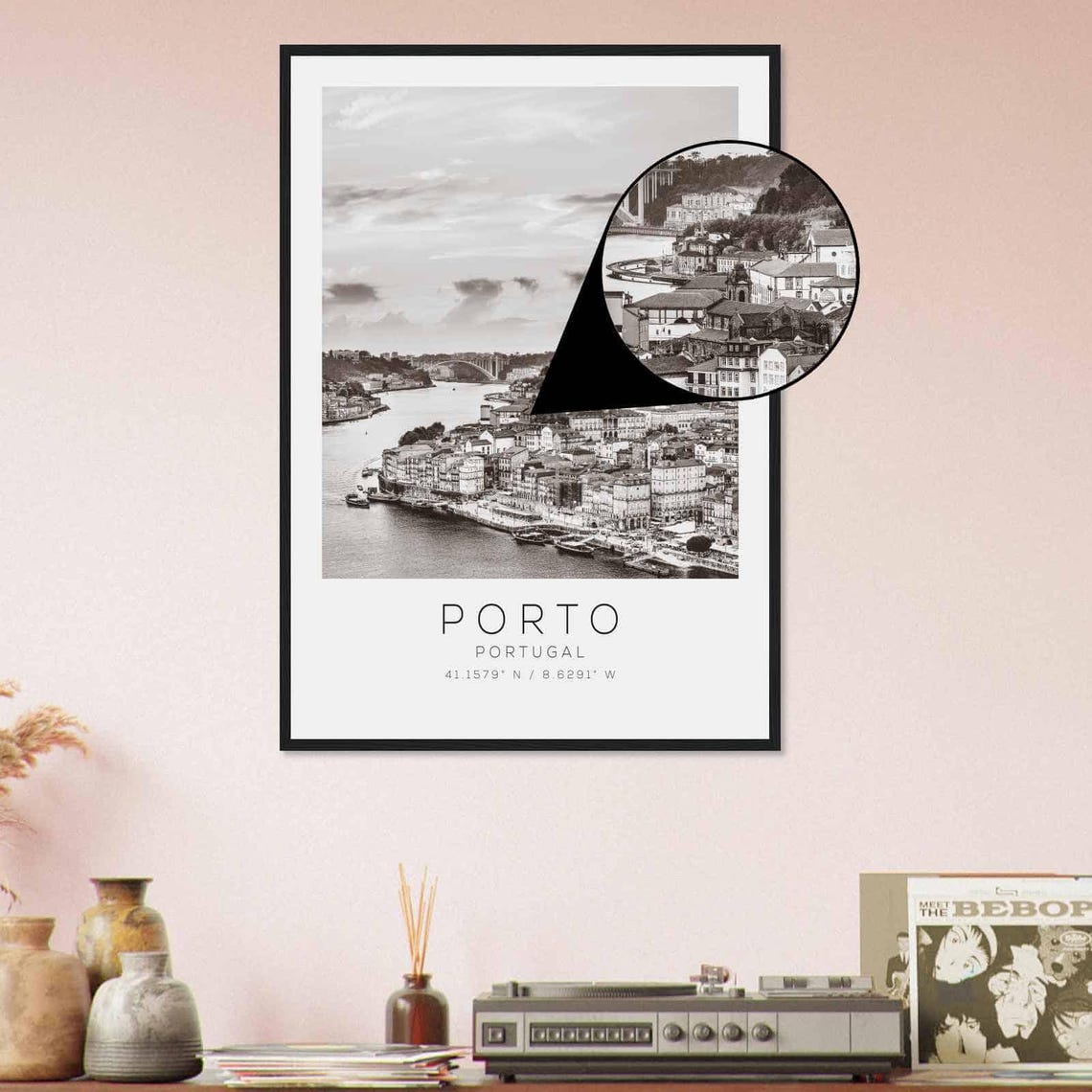 Porto Portugal Travel Photo Poster Bw Porto Travel Print Minimalist Travel Poster Print Ds2 - Image 4