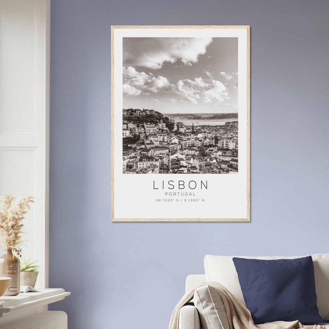 Lisbon Portugal Travel Photo Poster Bw Lisbon Travel Print Minimalist Travel Poster Print Ds2 - Image 2