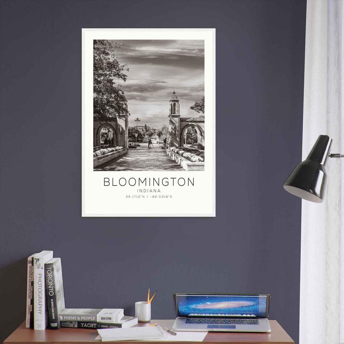 Bloomington Indiana Minimalist Travel Poster Print - Image 3