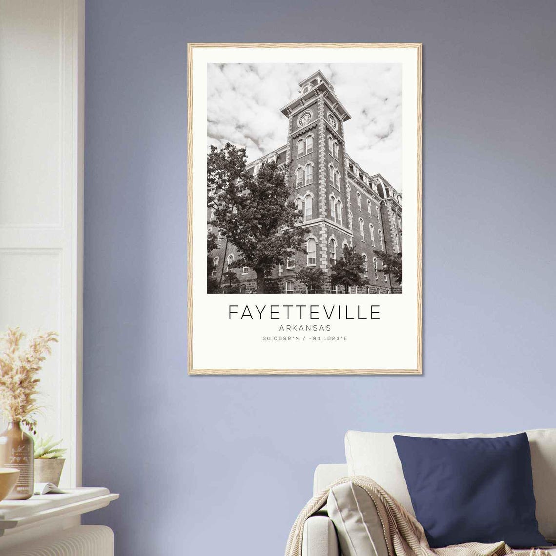 Fayetteville Arkansas Photo Travel Poster Fayetteville Travel Print Minimalist Travel Print Ds2 - Image 2