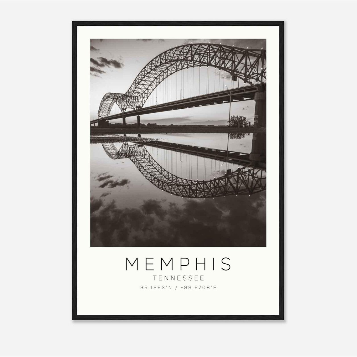 Memphis Tennessee Minimalist Travel Poster, Art Print