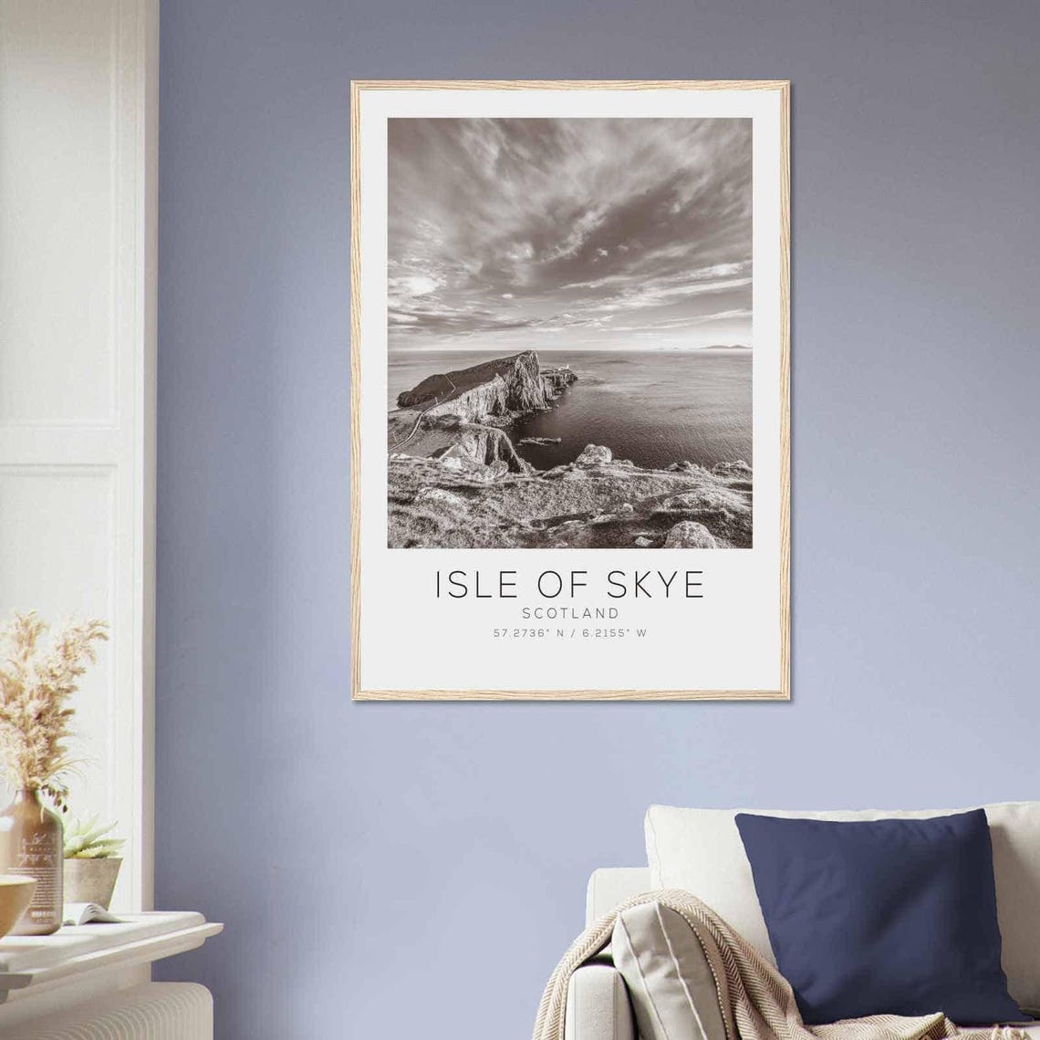 Isle Of Skye Scotland Travel Photo Poster Bw Isle Of Skye Travel Print Minimalist Travel Poster Print3 - Image 2
