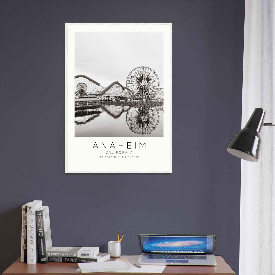 Anaheim California Photo Travel Poster Anaheim Travel Print Minimalist Travel Print Ds2 - Image 3