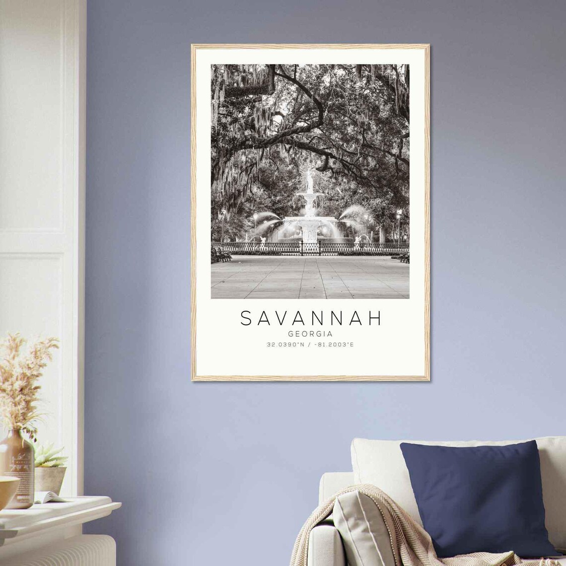 Savannah Georgia Minimalist Travel Poster Print - Image 2