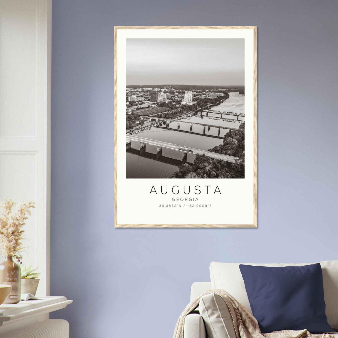 Augusta Georgia Minimalist Travel Poster Print - Image 2