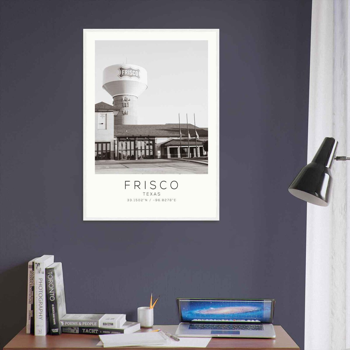 Frisco Texas Minimalist Travel Poster, Travel Print - Image 3