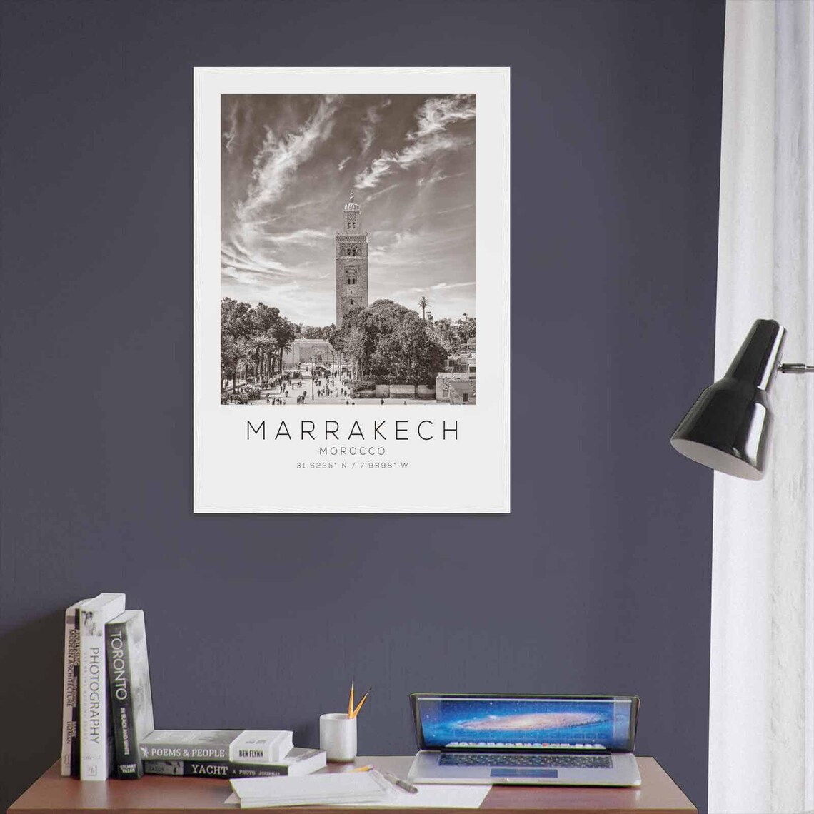 Marrakech Morocco Travel Poster, Minimalist Travel Art - Image 3