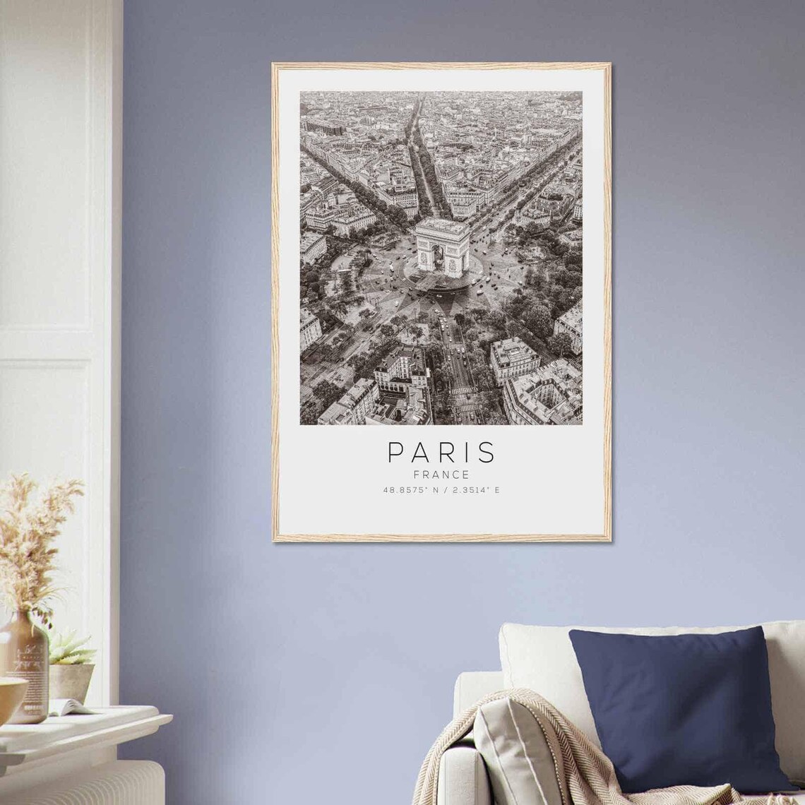 Paris France Minimalist Travel Poster, Travel Print - Image 2