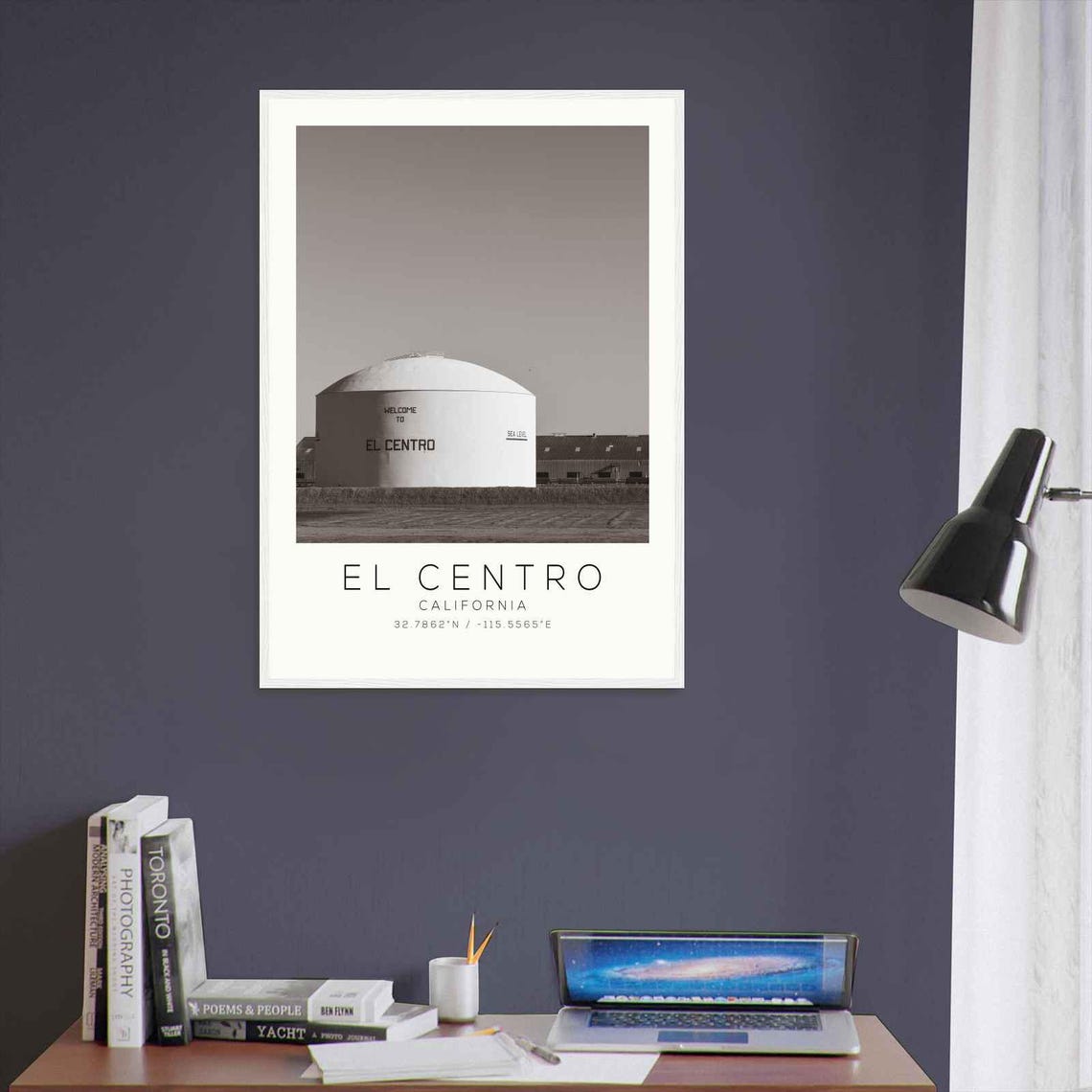 El Centro California Water Tank Tower Welcome Sign Photo Poster - Image 3