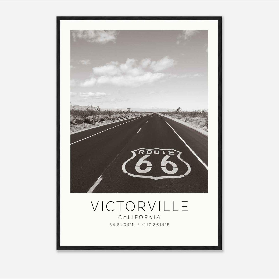 Victorville California Photo Travel Poster Victorville Travel Print Minimalist Travel Print Ds1
