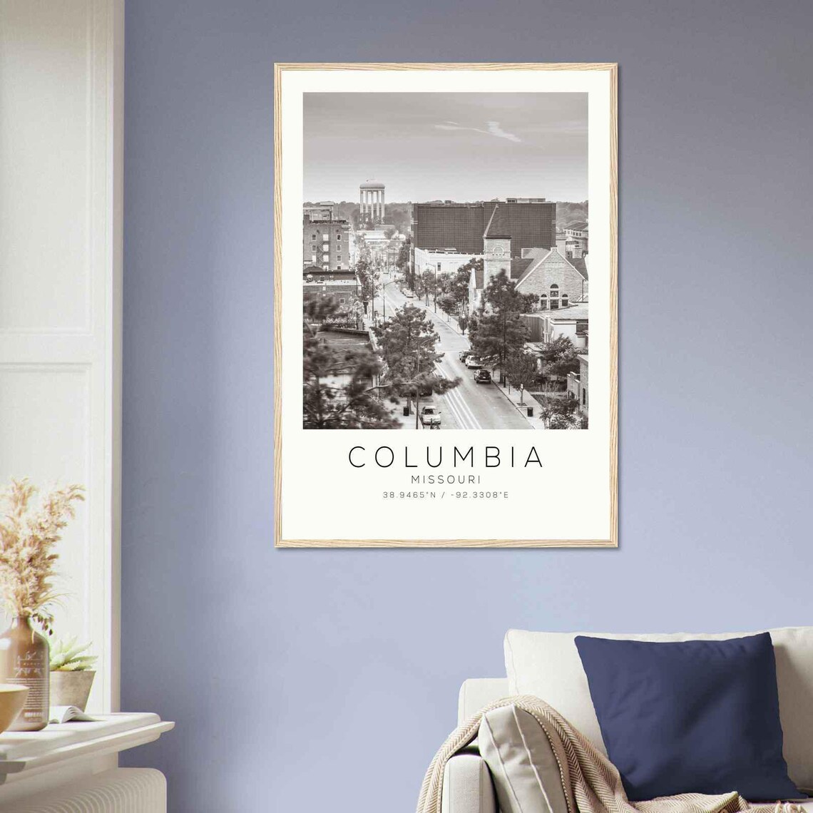 Columbia Missouri Minimalist Travel Poster, Travel Print - Image 2