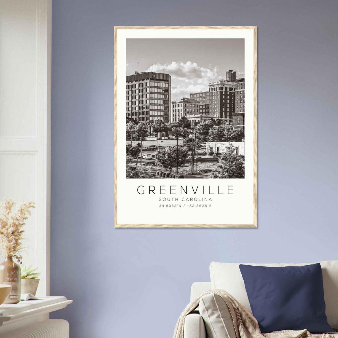 Greenville South Carolina Photo Travel Poster Greenville Travel Print Minimalist Travel Print Ds1 - Image 2