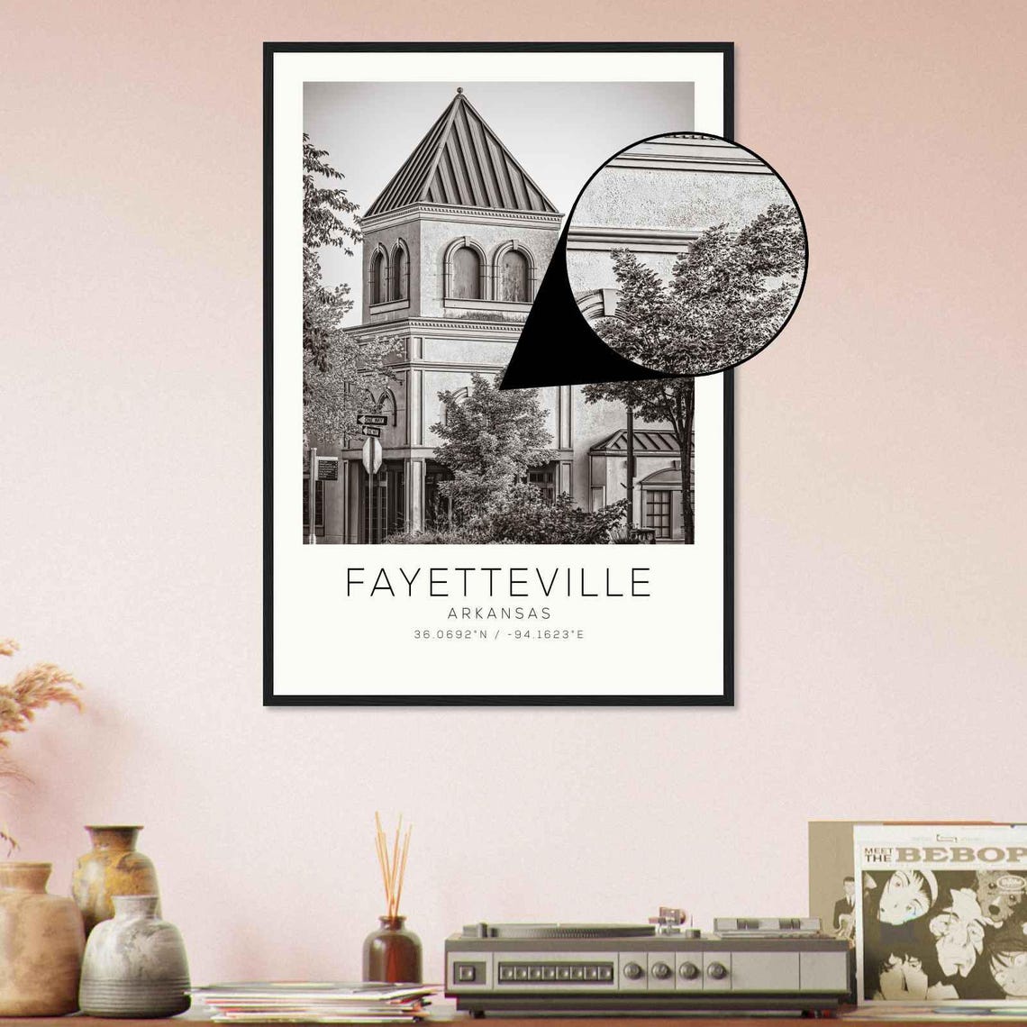 Fayetteville Arkansas Photo Travel Poster Fayetteville Travel Print Minimalist Travel Print Ds1 - Image 4