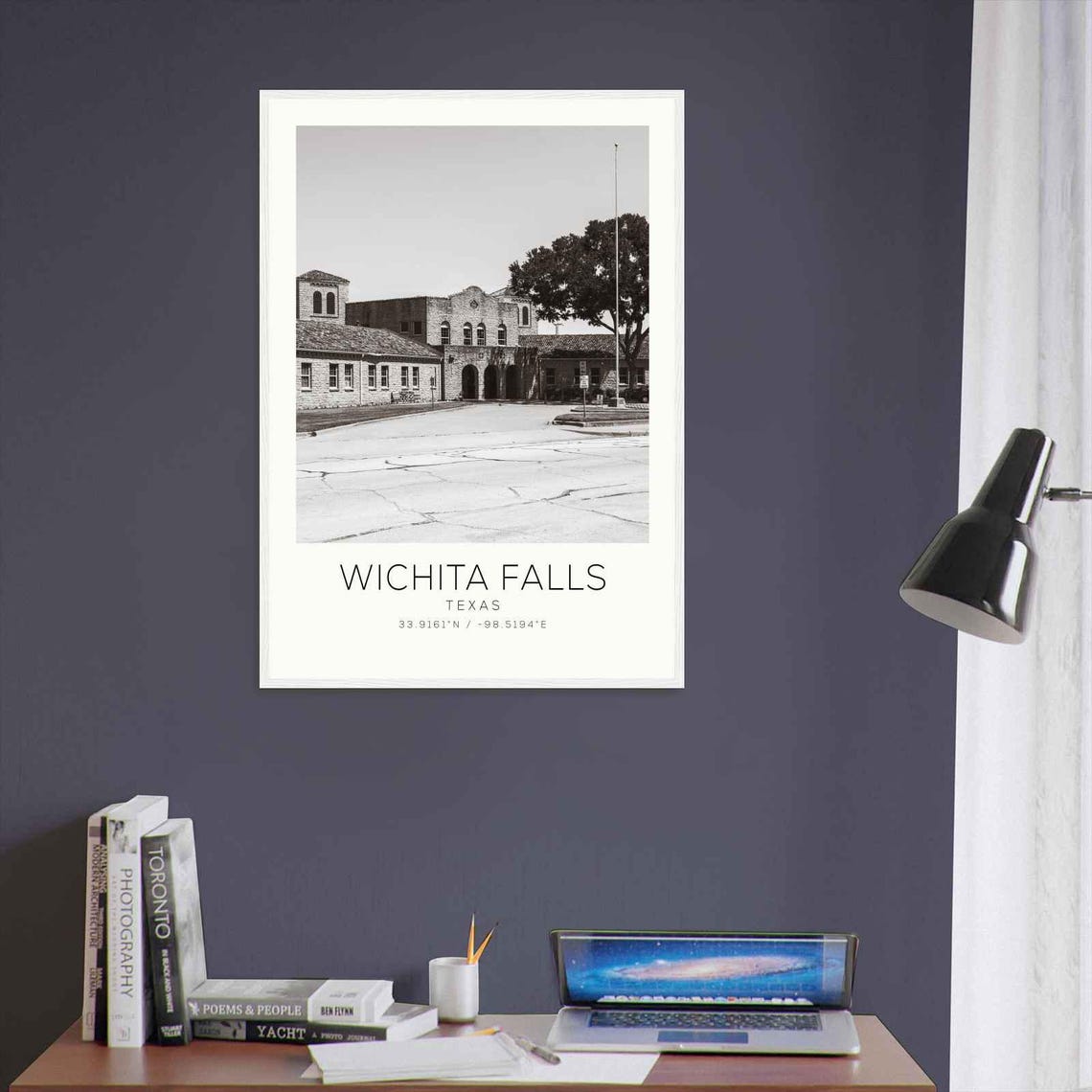 Wichita Falls Texas Historic Stone Building Photo Travel Poster - Image 3