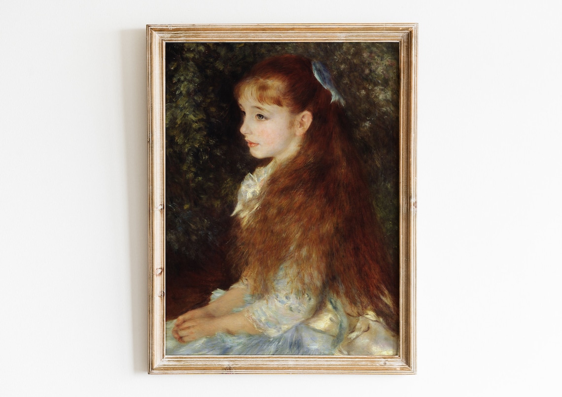 Renoir Portrait of Mademoiselle Irene Cahen Art Print