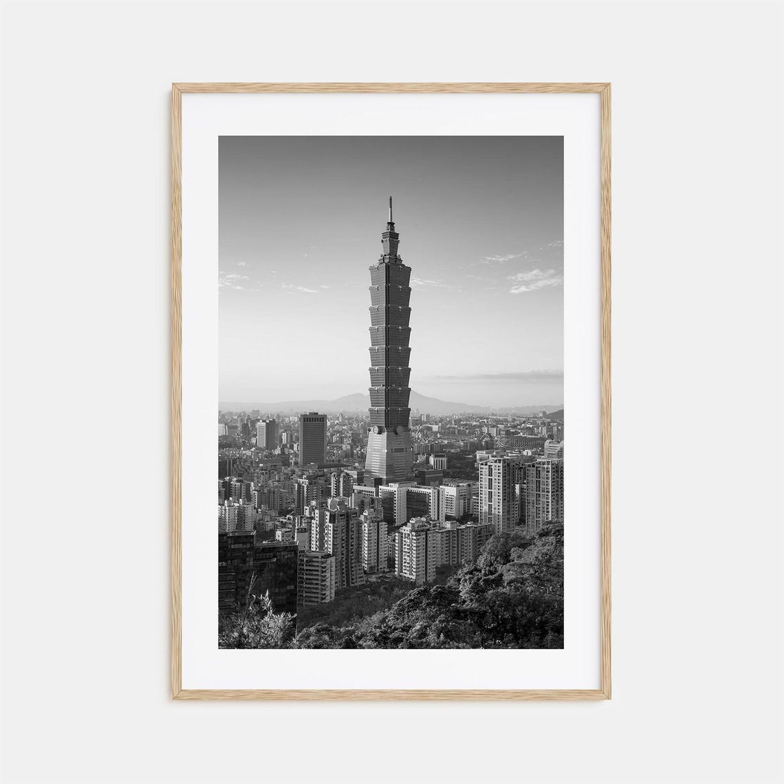 Taipei Photo Poster Print No 1 Taipei Black And White Wall Art Taipei Wall Photography Taipei Travel Taipei Map Poster