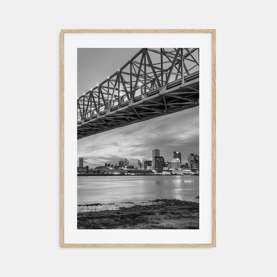 New Orleans Photo Poster Print No 2 New Orleans Black And White Art New Orleans Photography New Orleans Travel Map Poster