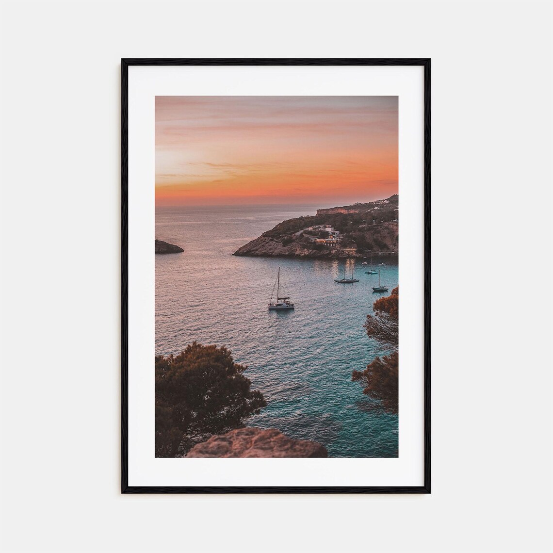 Ibiza Travel Poster, Colorful Street Map Wall Decor