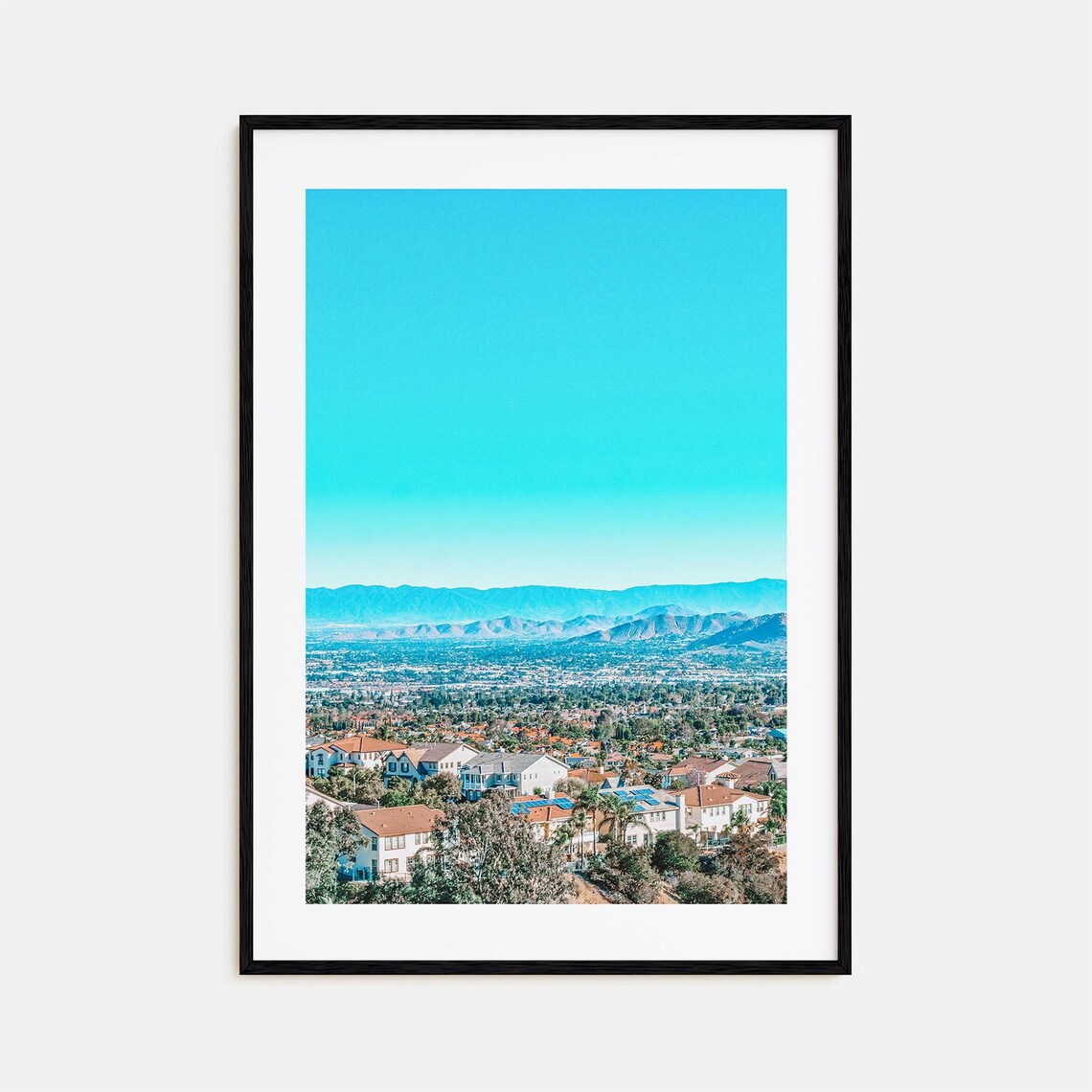 East Los Angeles Travel Poster, City Map Art Print