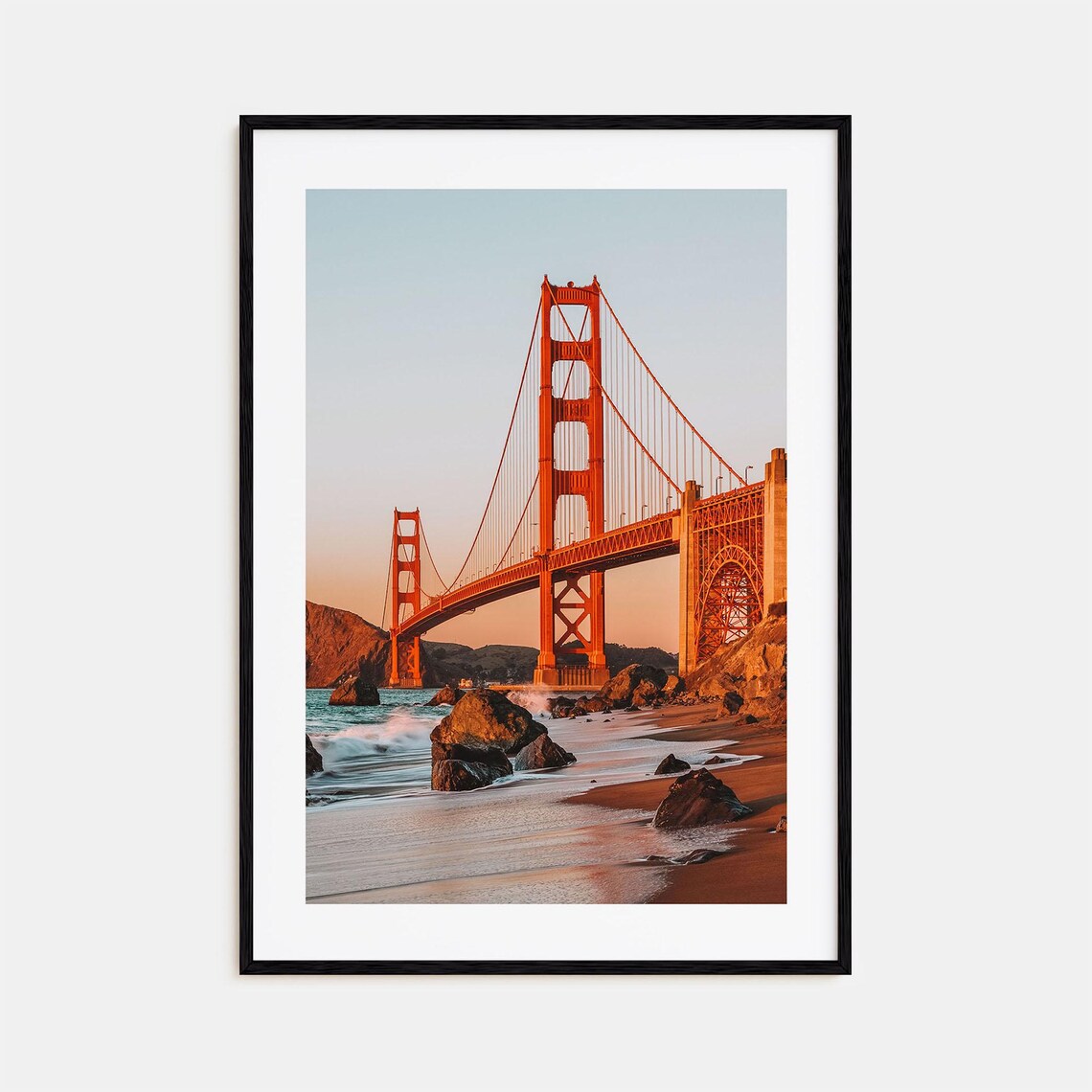 Golden Gate Bridge Colorful Poster Print No 2