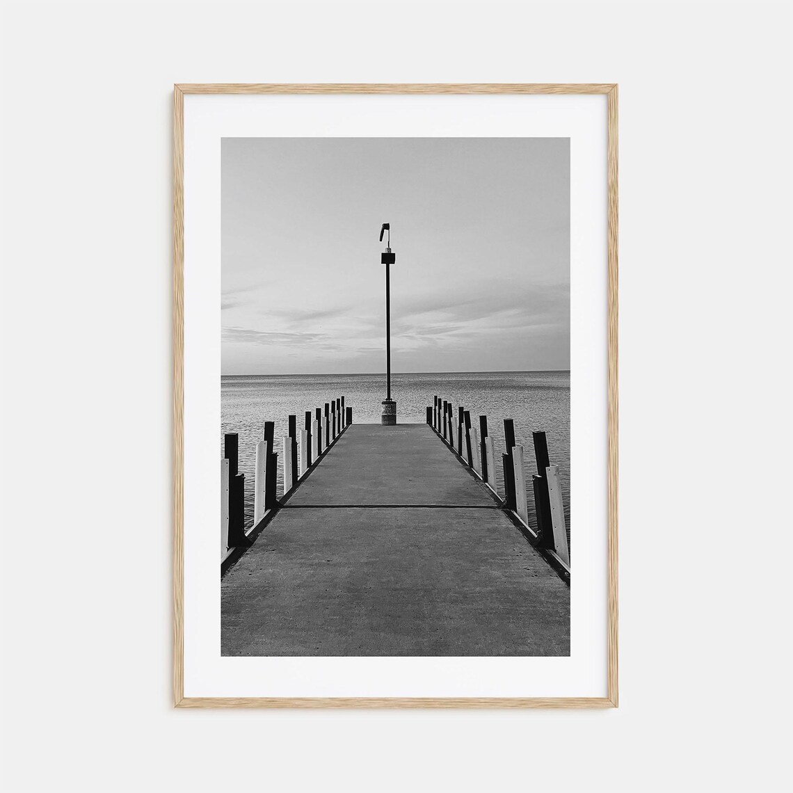 Lake Erie Black And White Travel Poster Print