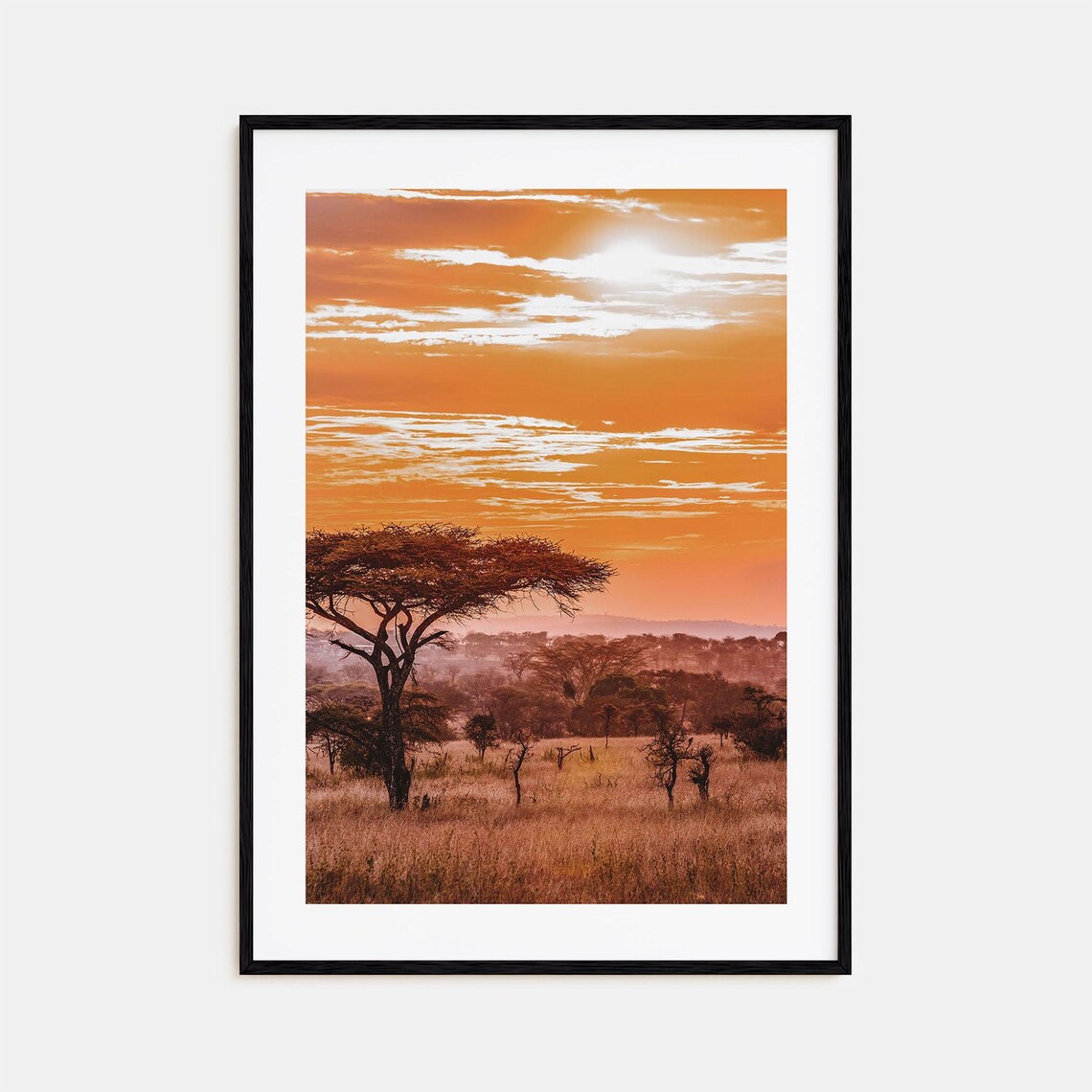 Africa Colorful Travel Poster, Street Map Wall Art
