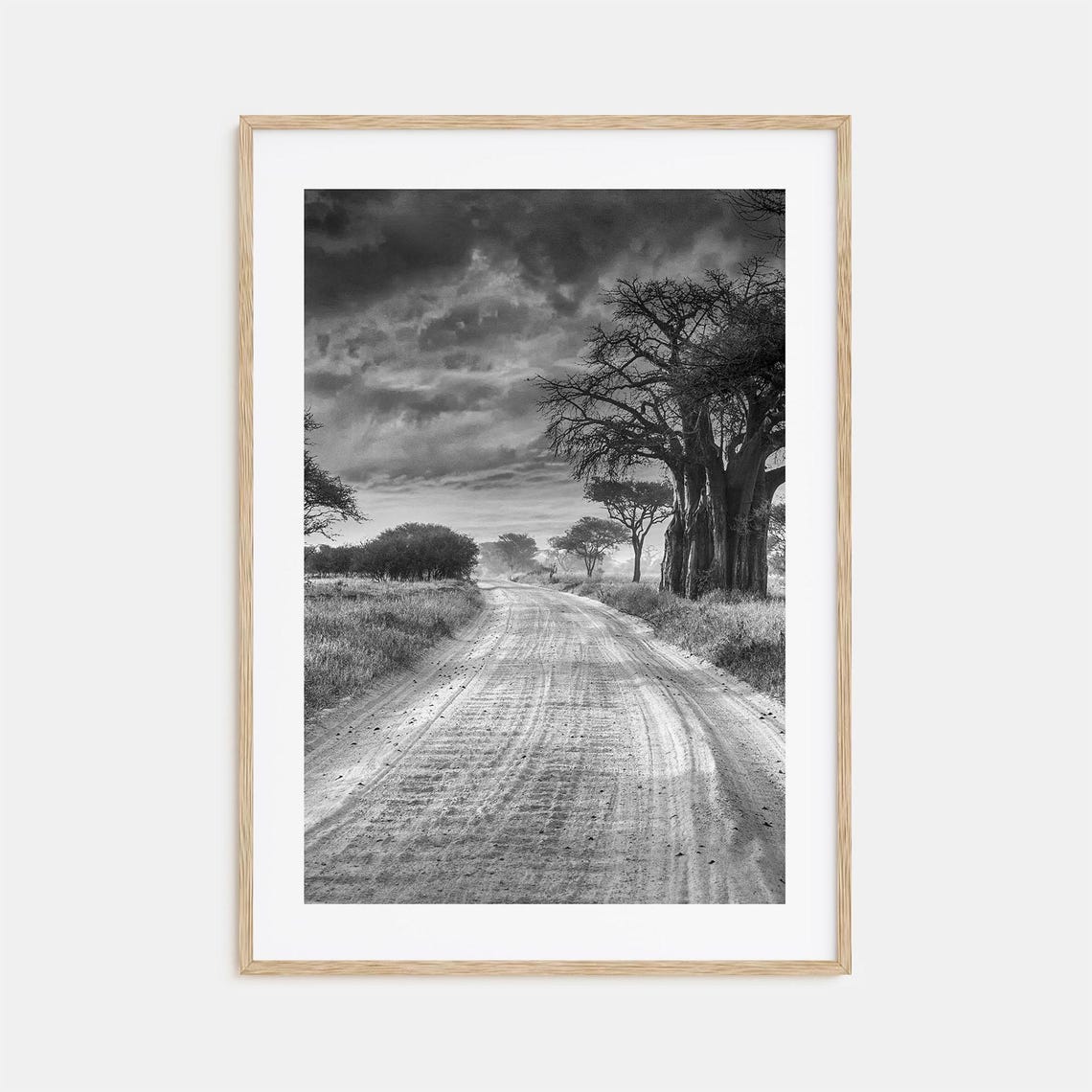 Tanzania Photo Poster Print Tanzania Black And White Wall Art Tanzania Wall Photography Tanzania Travel Tanzania Map Poster