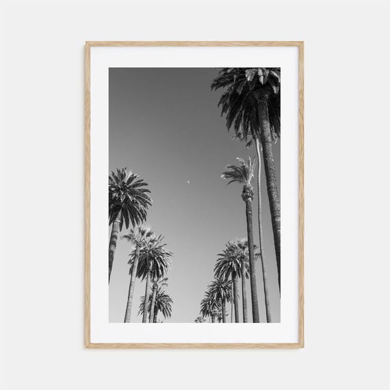 California Black and White Travel Poster, Photo Print