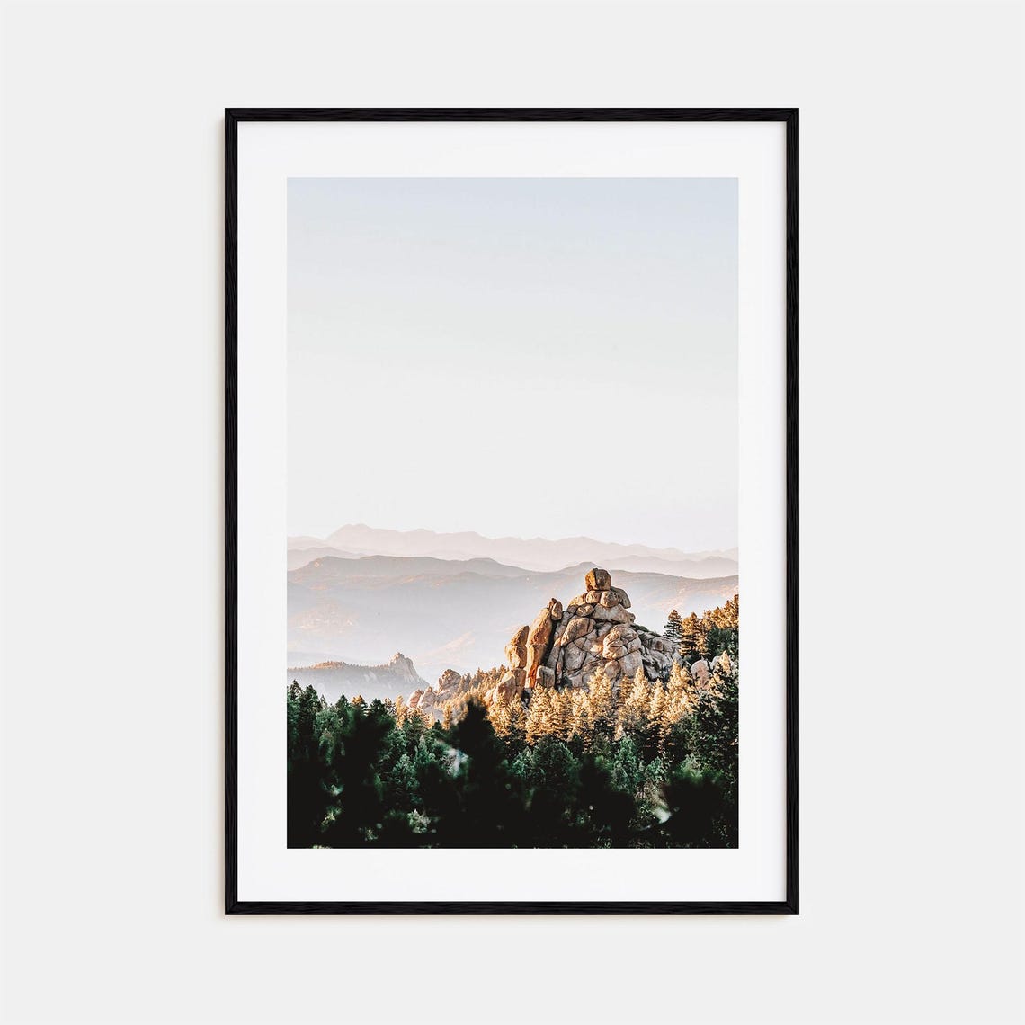 Colorado Balanced Rock Mountain Vista Colorful Photography Poster