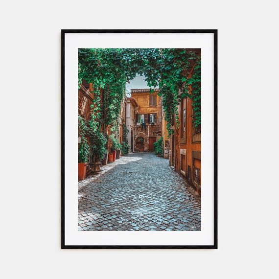 Trastevere Travel Poster, City Map Wall Art