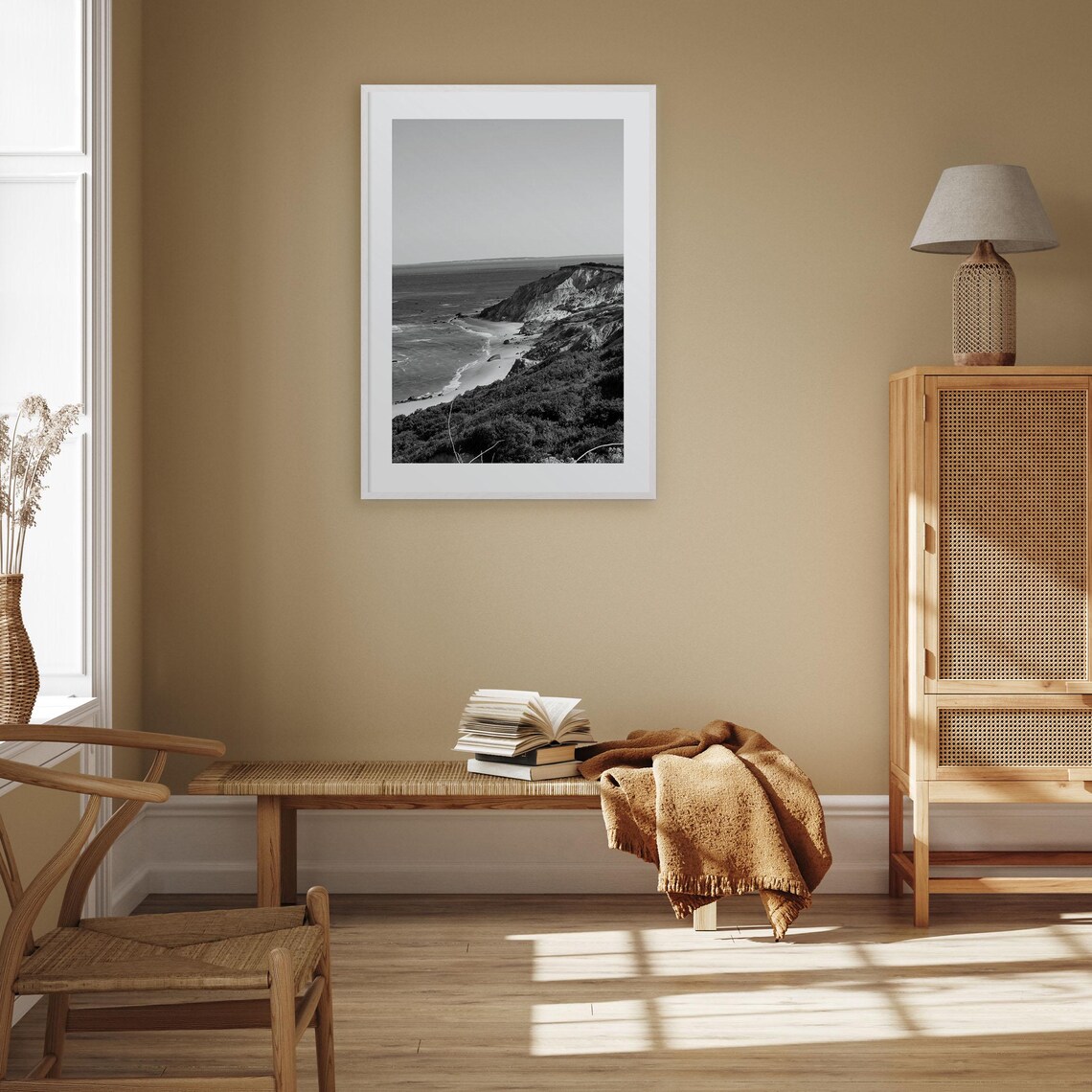 Marthas Vineyard Black and White Travel Poster - Image 3