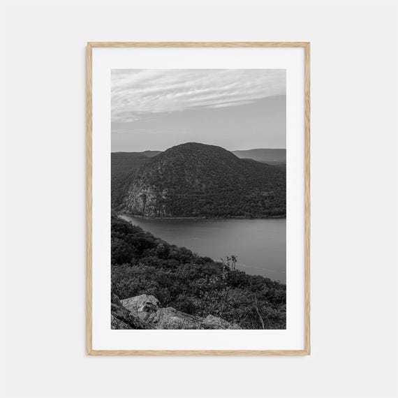 Hudson Valley Black And White Travel Poster