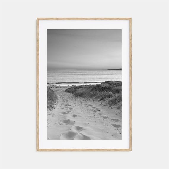 Beach Trail Photo Poster Print No 1 Beach Trail Black And White Art Beach Trail Photography Beach Trail Travel Beach Trail Map