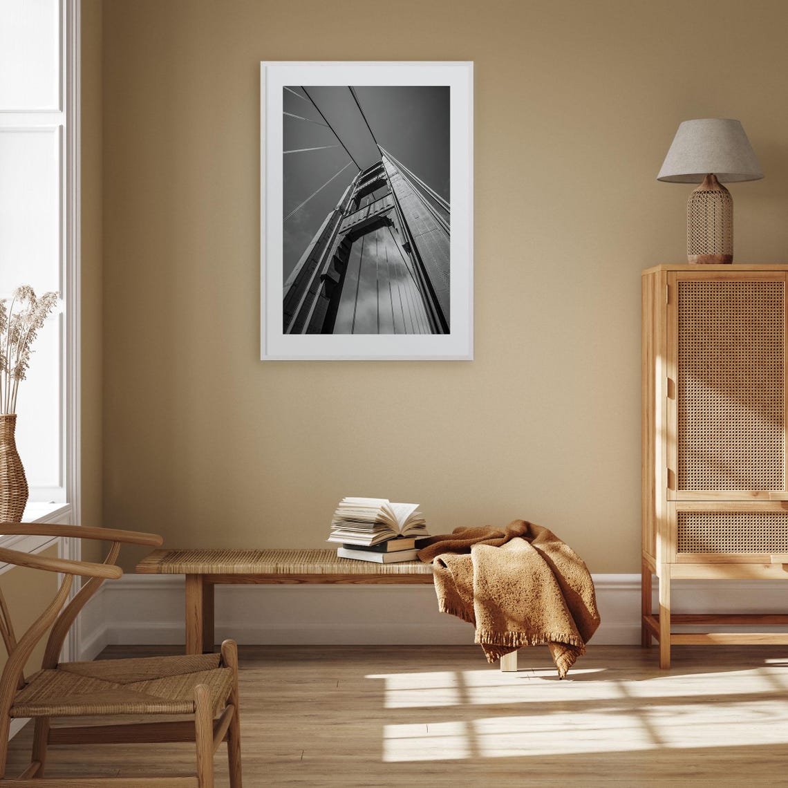 Iconic Golden Gate Bridge Tower San Francisco Architecture Poster - Image 3