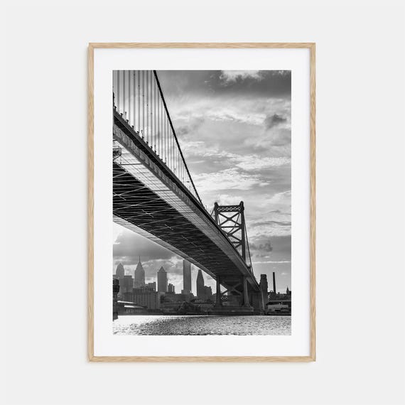 Philadelphia Black And White Travel Poster, No. 4