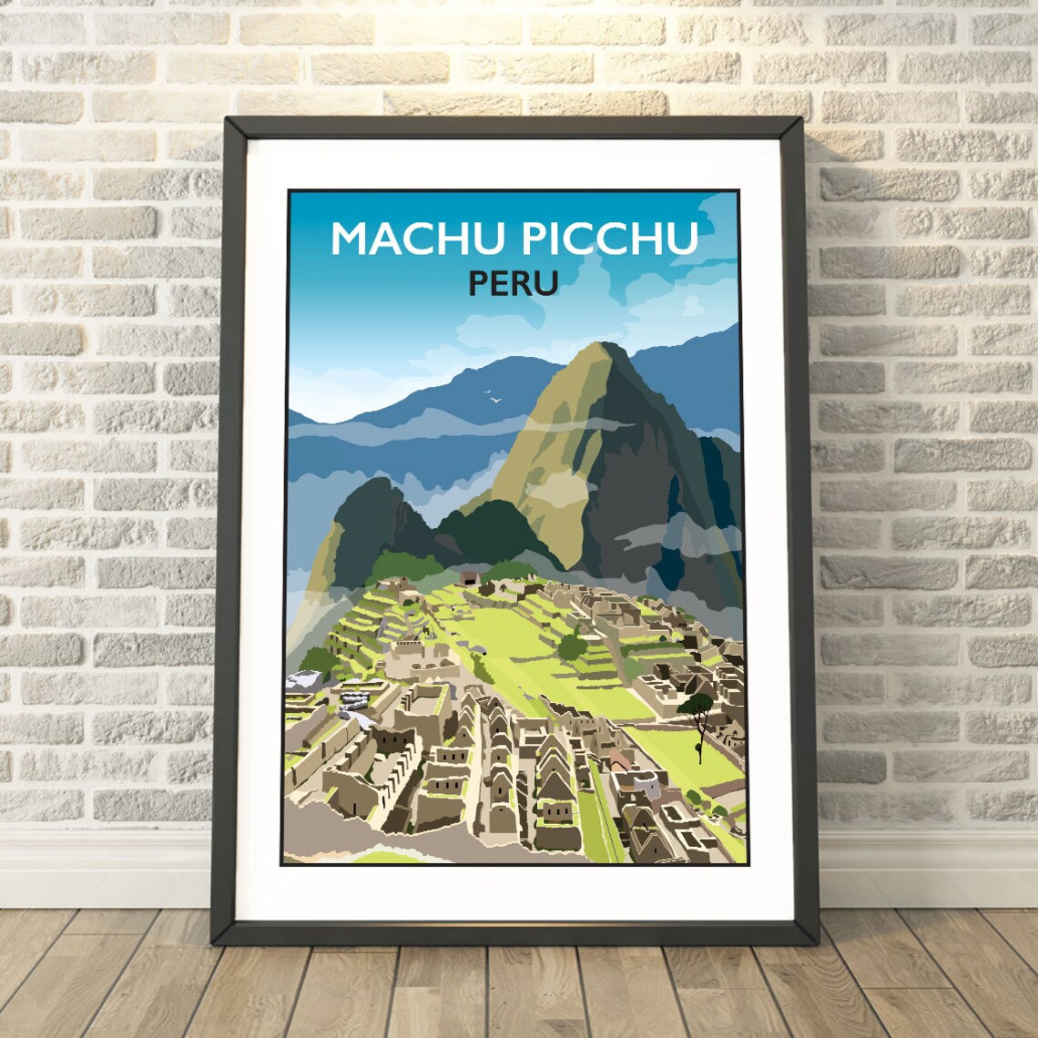 Machu Picchu Inca Trail Peru Travel Poster