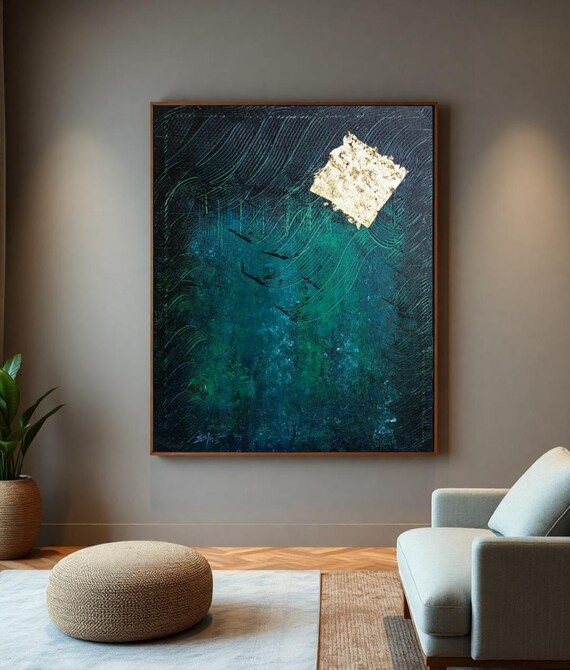 Abstract Painting Wall Art Original Painting Modern Oil Painting On Textured Wall Art House Warming Gifts