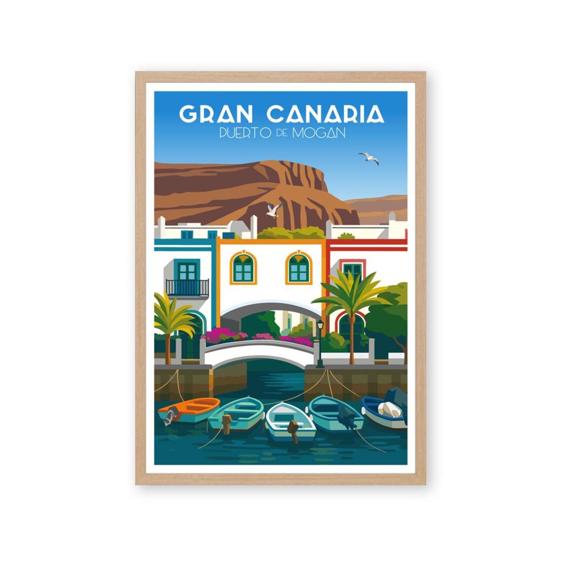 Puerto De Mogn Travel Poster, Gran Canaria