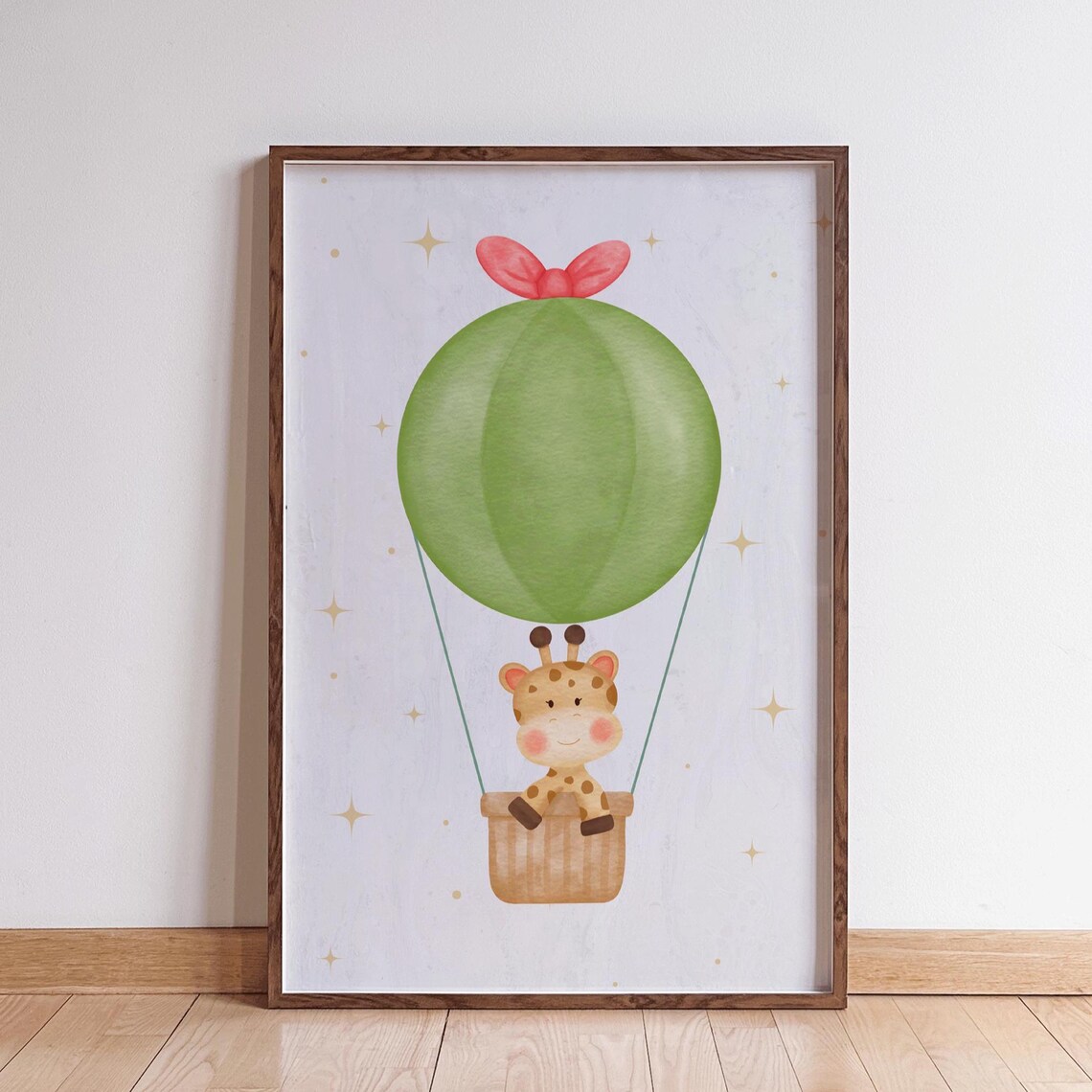 Hot Air Balloon With Animals, Nursery Decor