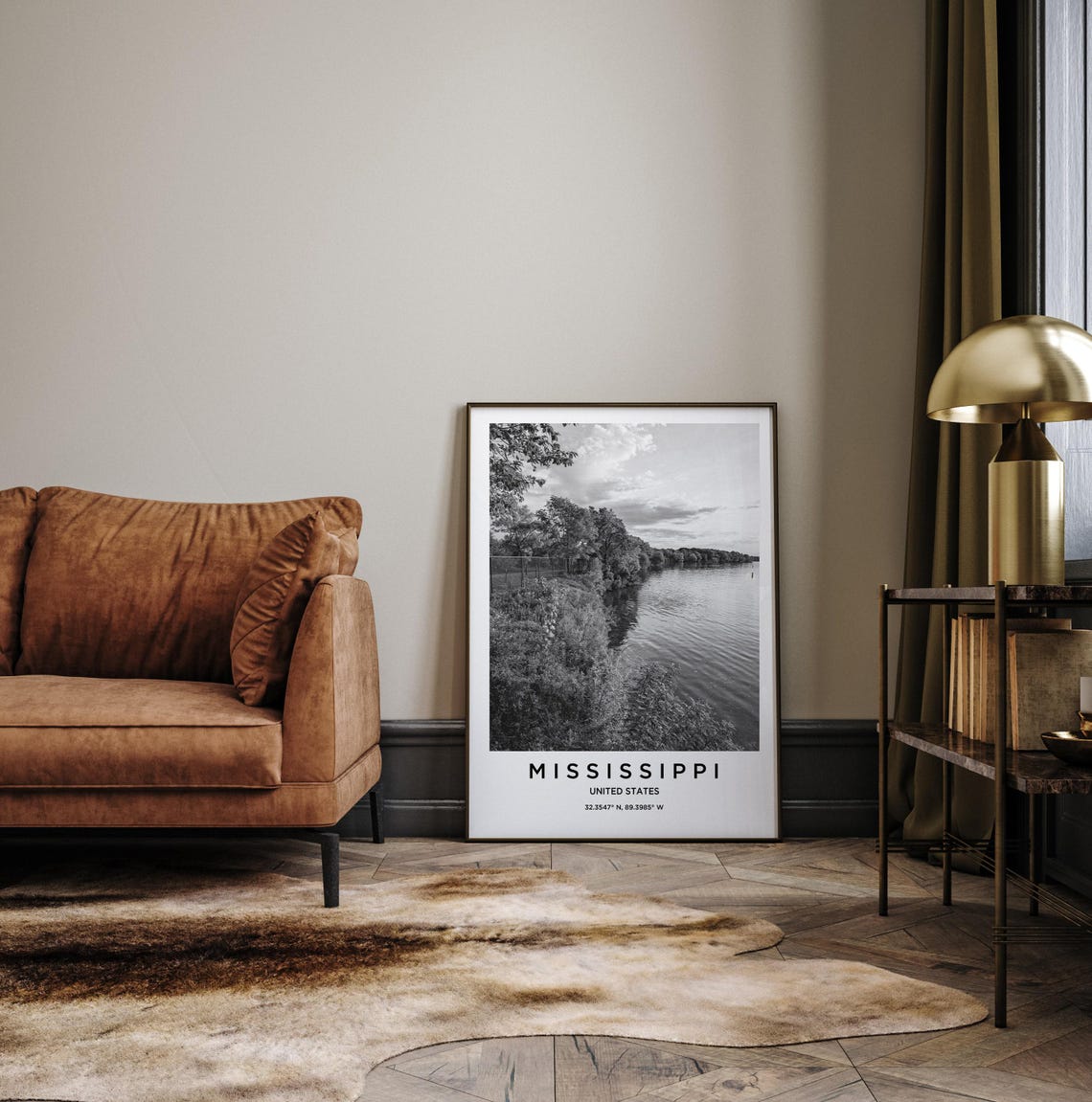 Mississippi Art Print, Mississippi Map - Image 3