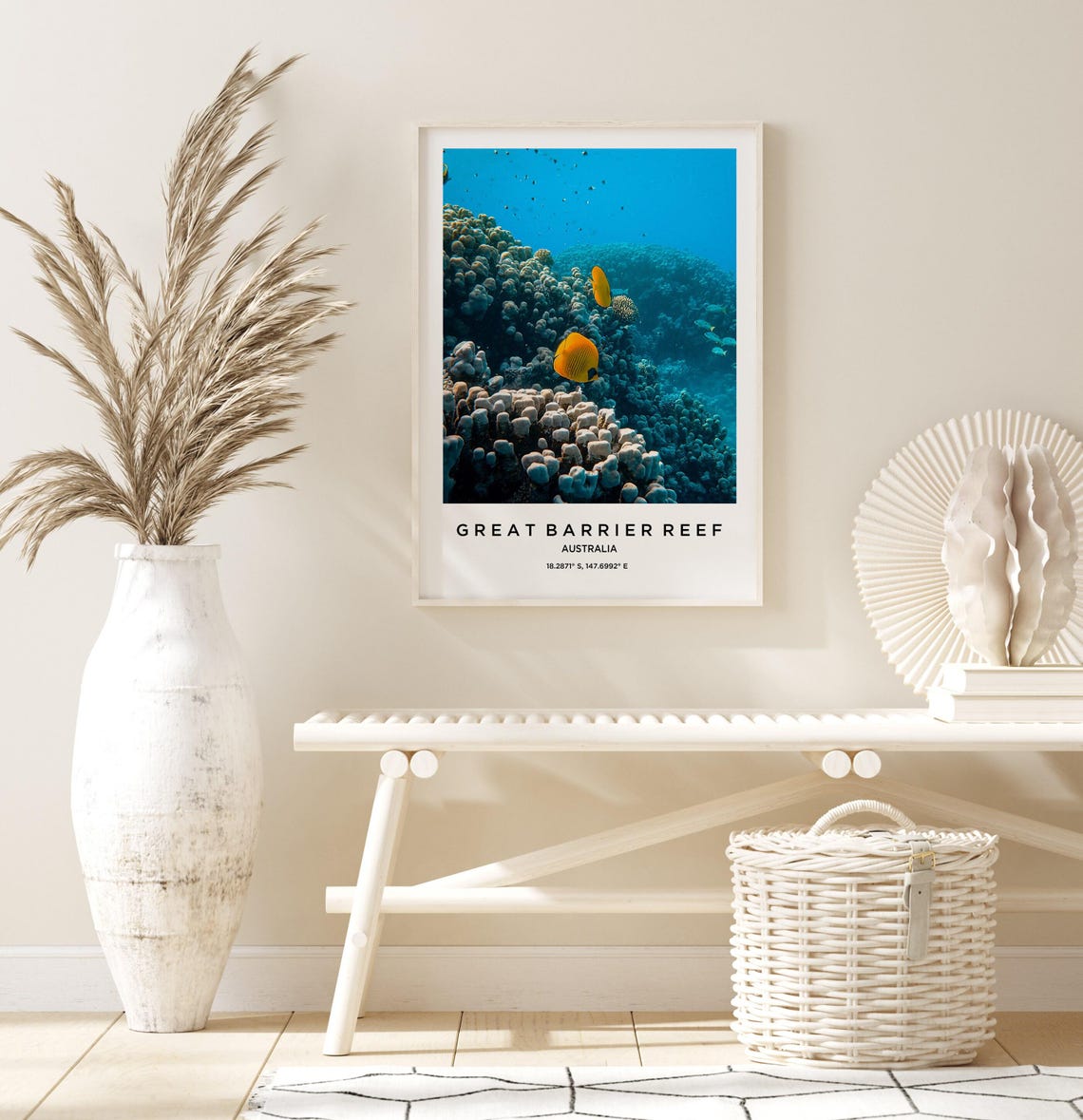 Great Barrier Reef Australia Coral Fish Underwater Ocean Poster - Image 3